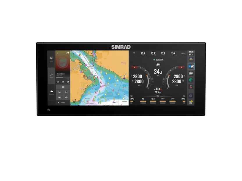 Simrad NSX 3012 Ultra Wide m/3-i-1 transducer, 12"
