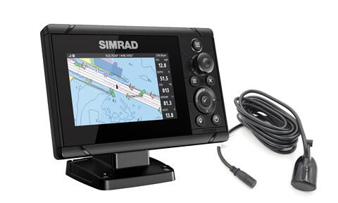 Simrad Cruise med 83/200Hz hæktransducer, 5"