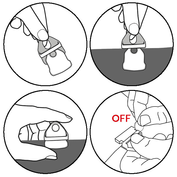 Holdon sort mini multiclip fasterers til 45kg 4stk
