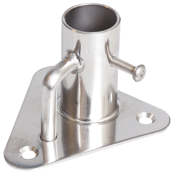 Scepterfod trekantet 90° Ø25,4mm Base 85 x 85mm