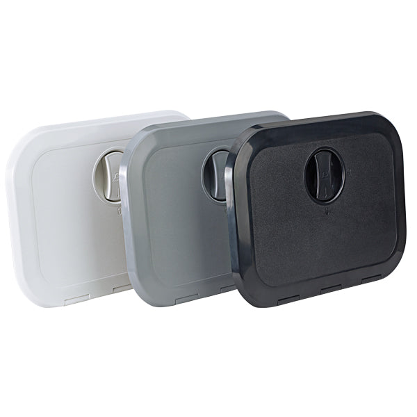 Indbygningsboks sort med luge 27x37,3x16cm