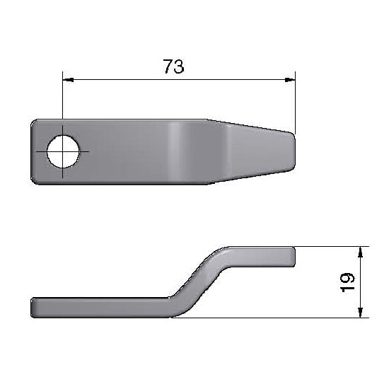 Roca rigel 2,5" lang, høj