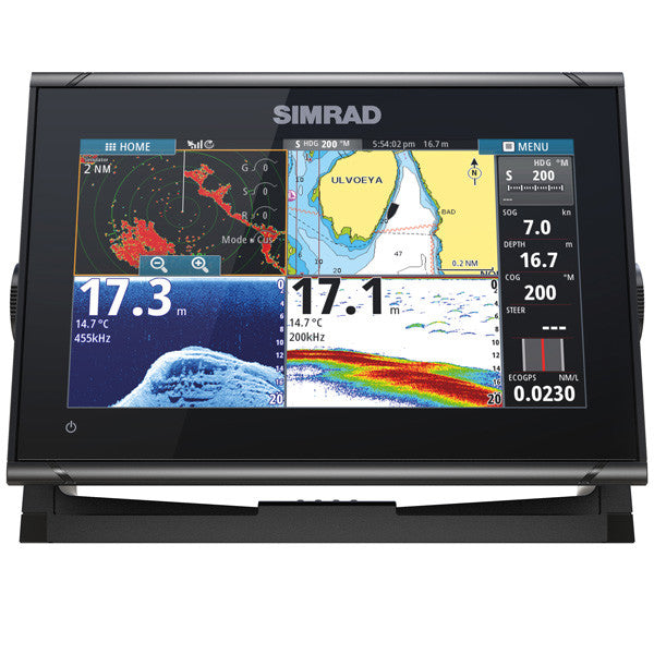 Simrad GO9 XSE m/HDI hæktransducer, 9"