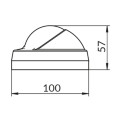 Riviera kompas Aries 2 ½", hvid
