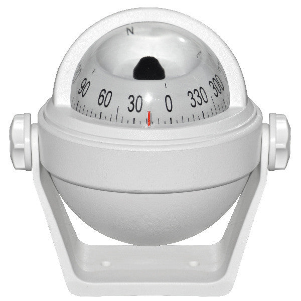Riviera kompas m/bøjle Stella 2 ½", hvid