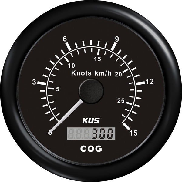 Kus gps speed 0-15knob, sort 12/24V Ø85