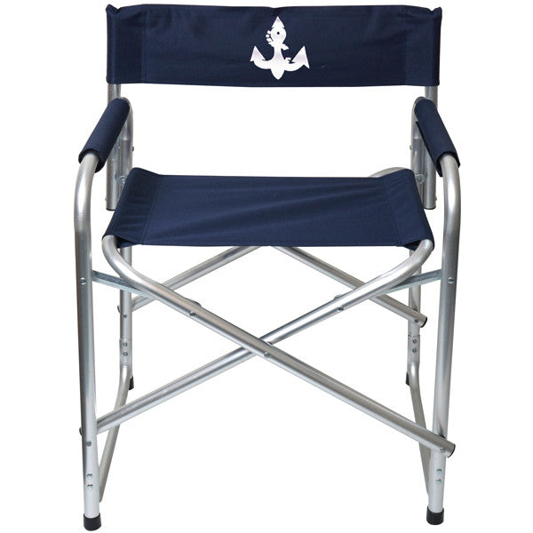 1852 Dæksstol blå aluminium