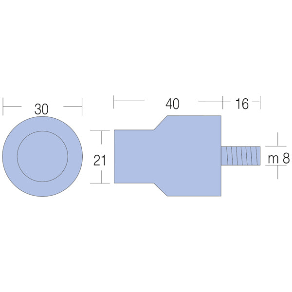 Tecnoseal Yanmar motorzink 8-10hk Ø30-m8