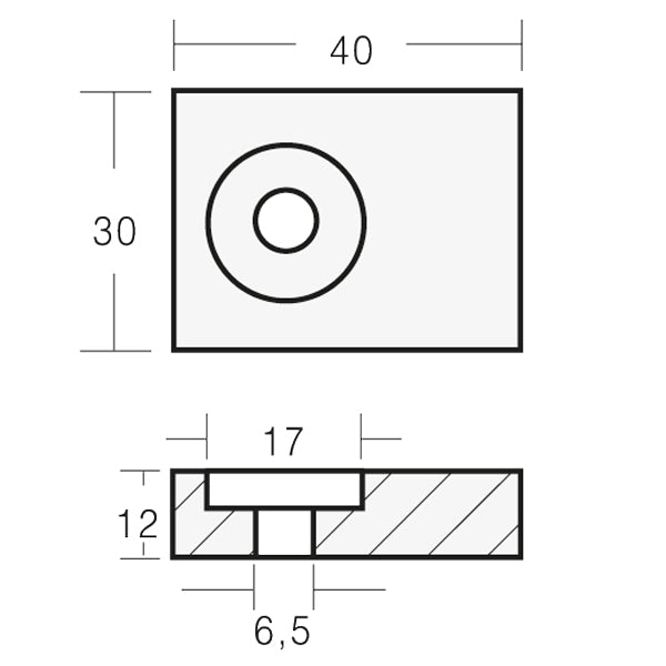 Tecnoseal Zinkanode suzuki 40hk
