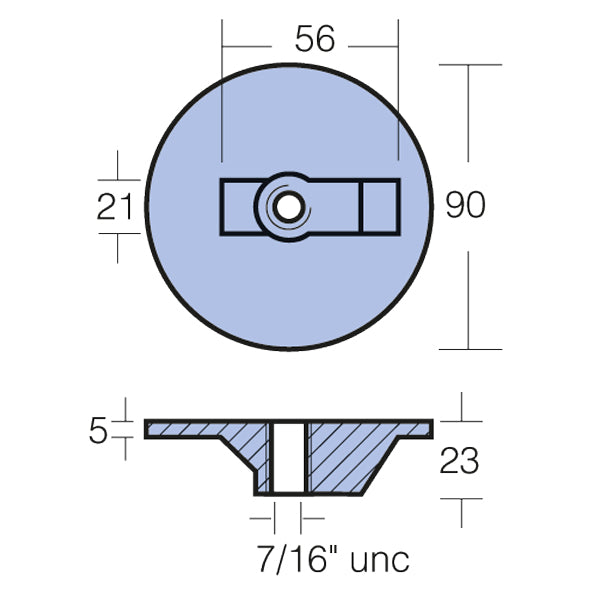 Tecnoseal Zinkanode mercruiser alpha