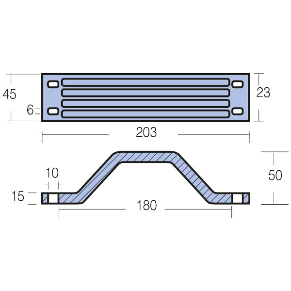 Tecnoseal Zinkanode yamaha 115- 225hk