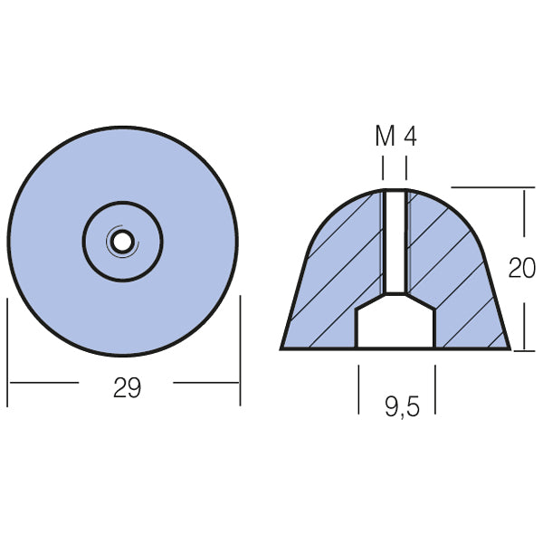 Tecnoseal zinkanode ql 600 bovpropel