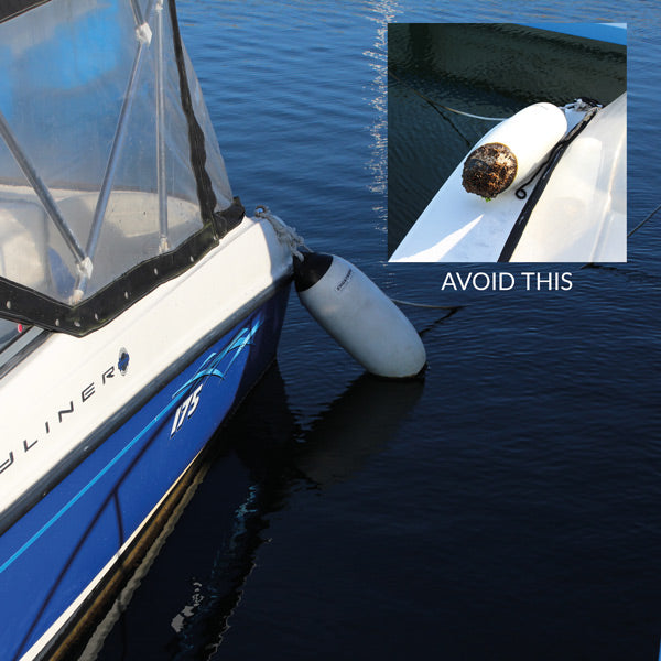 Dan-Fender 814 single øje marineblå med sort top