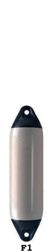 Polyform F1 fender 610x150mm grå/sort