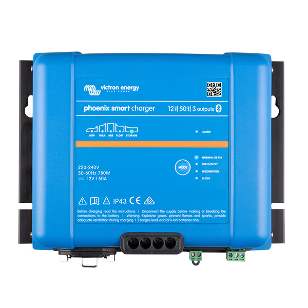 Victron Phoenix Smart IP43 Batterilader 24V 16A 3 Udgange - Bluetooth Lader