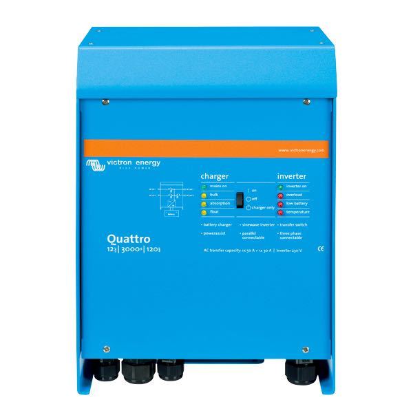 Victron inverter/lader quattro 12V 2500W/120- 50/ 30Amp