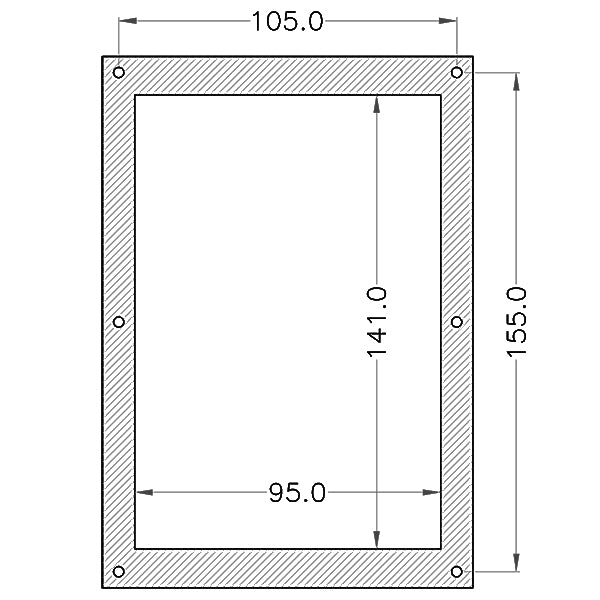Strømpanel med cigaretstik, 3 kon.
