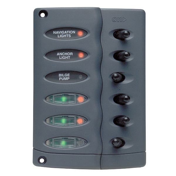 BEP lux strømpanel 6 kont.12V