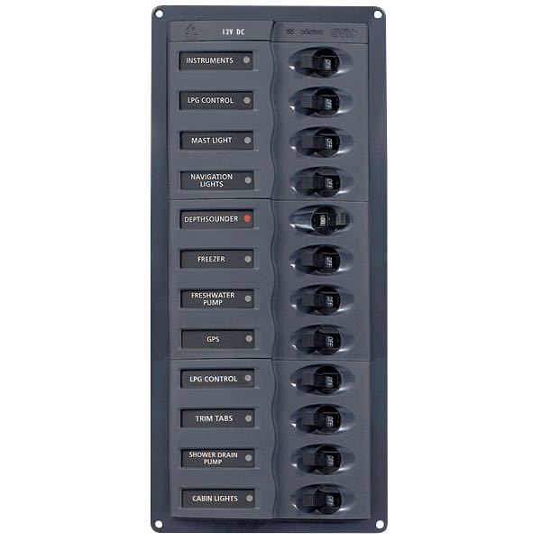BEP lux strømpanel 12 kont.12V