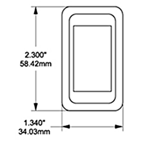 Blue Sea Systems Contura Mounting Panel 1pos