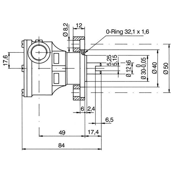 Pumpe med flange til motor st135