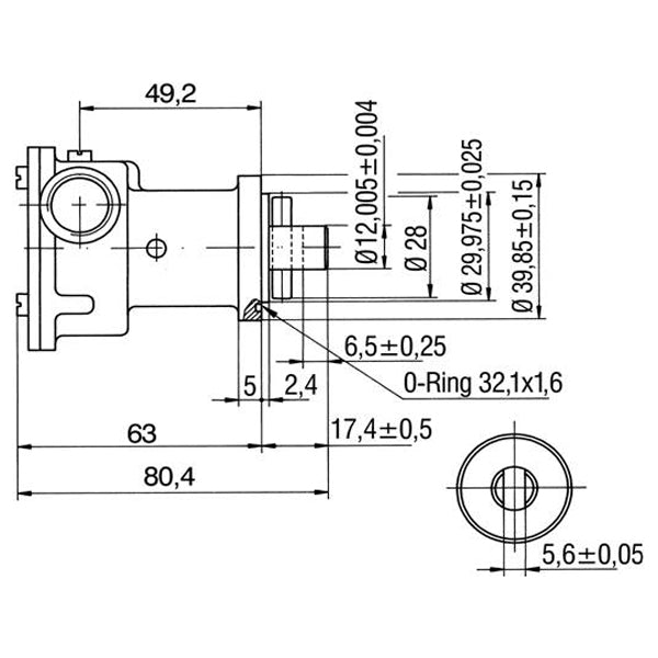 Pumpe med flange til motor st116