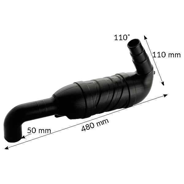 Svanehals 45° 40/45/50mm