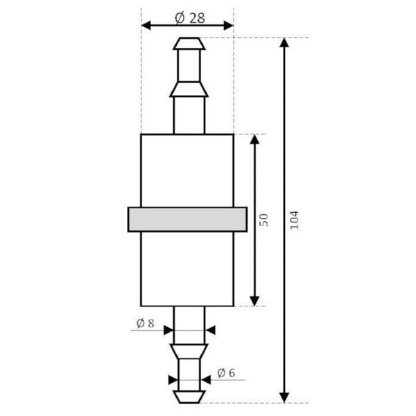 Filter benzin til 2000cc