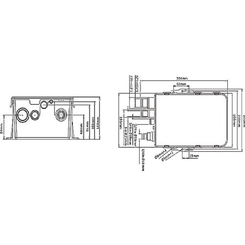 Seaflo Bruselæns 12V 600 GPH / 38 ltr/min.