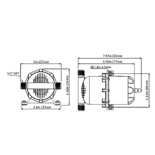 Seaflo Akkumulatortank 0,75 l