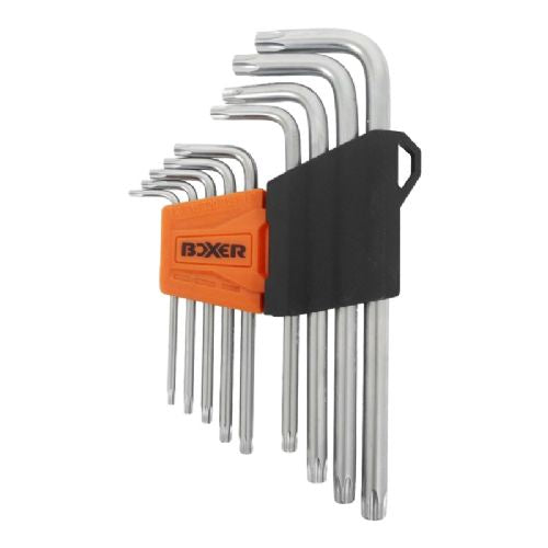 TORX Nøglesæt 9 dele krom-vanadium TORX: 10-15-20-25-27-30-40-45-50