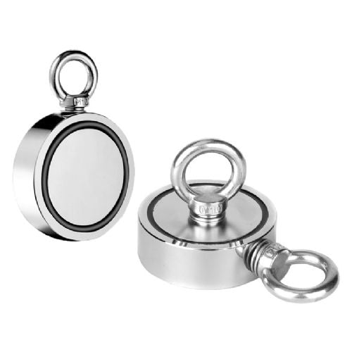 Fiskemagnet forkromet 200kg Ø: 49 mm H: 84 mm