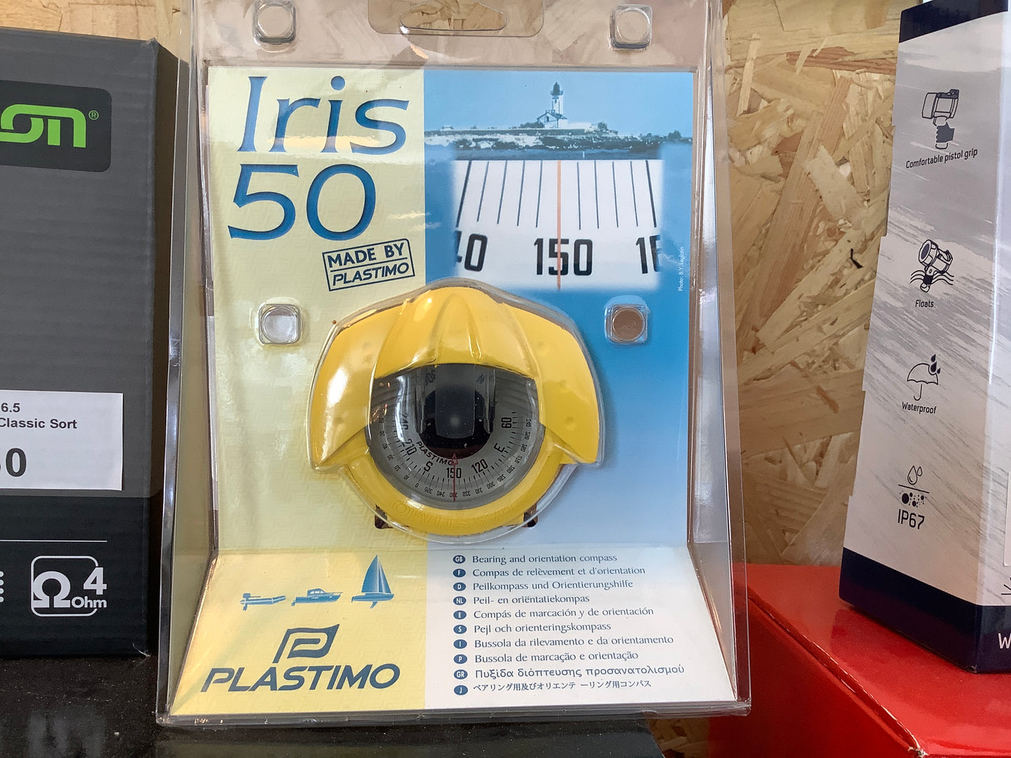 Plastimo pejlekompas, Iris 50 gul