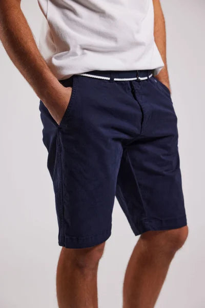 Sebago DKS Bermudashorts med bælte - Dark Navy