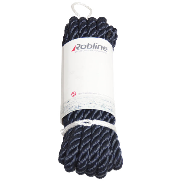 Robline Fortøjningstov 3-Slået Navy - PP Multifilament med Øje