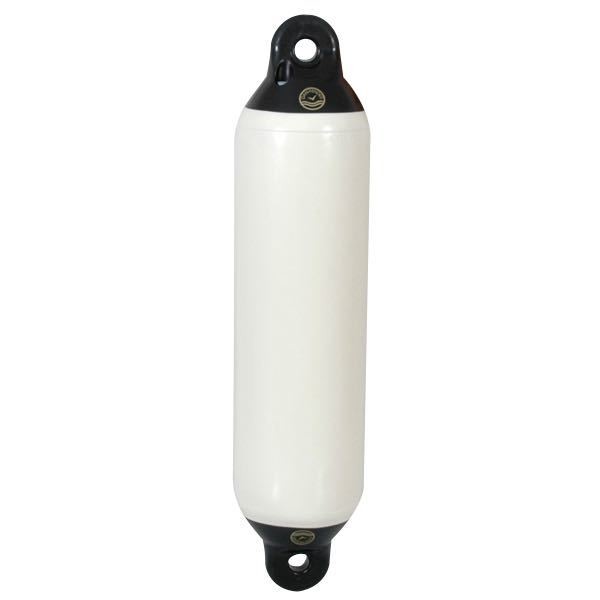 Dan-Fender Yacht Hvid/Sort - Premium Bådfender Dansk Kvalitet