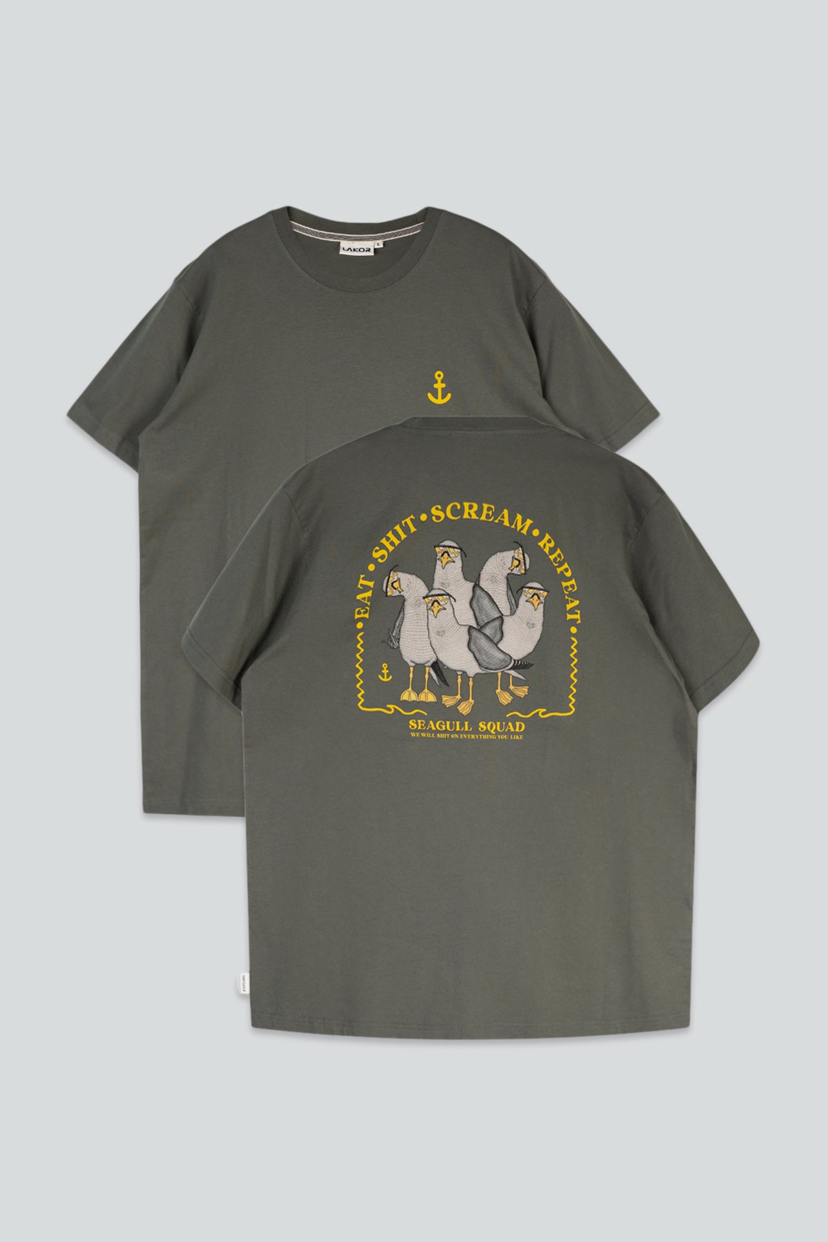 Lakor Mågeholdet tilbage T-shirt