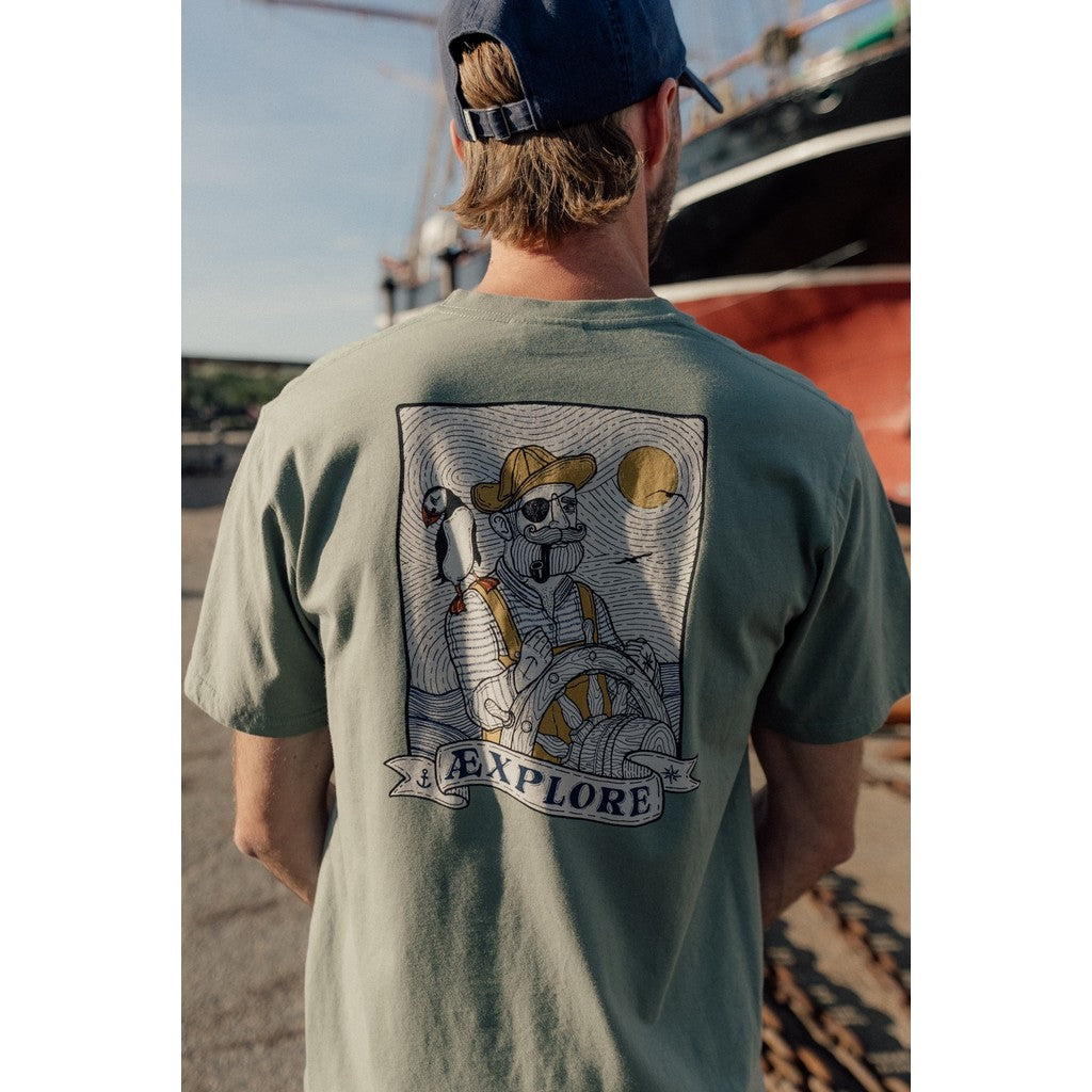 Lakor Havpapegøje T-shirt - Herre T-shirt med Lunde Design