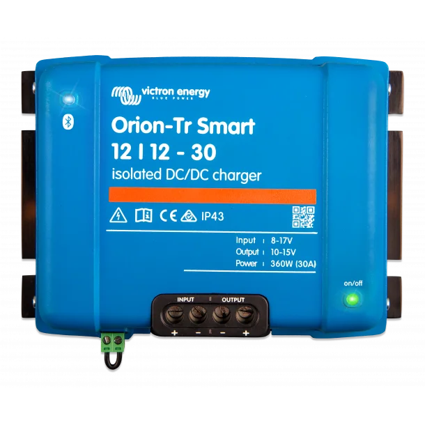 Victron Orion-Tr Smart 12/12-30A 360W Isolated DC-DC Batterilader - B2B Lader