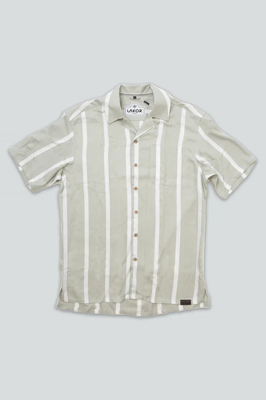 Lakor Wide Stripe Shirt (Desert Sage)