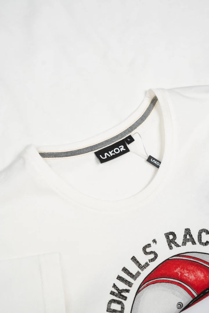 Lakor Roadkills' Race Club T-shirt (Starwhite) Tilbud
