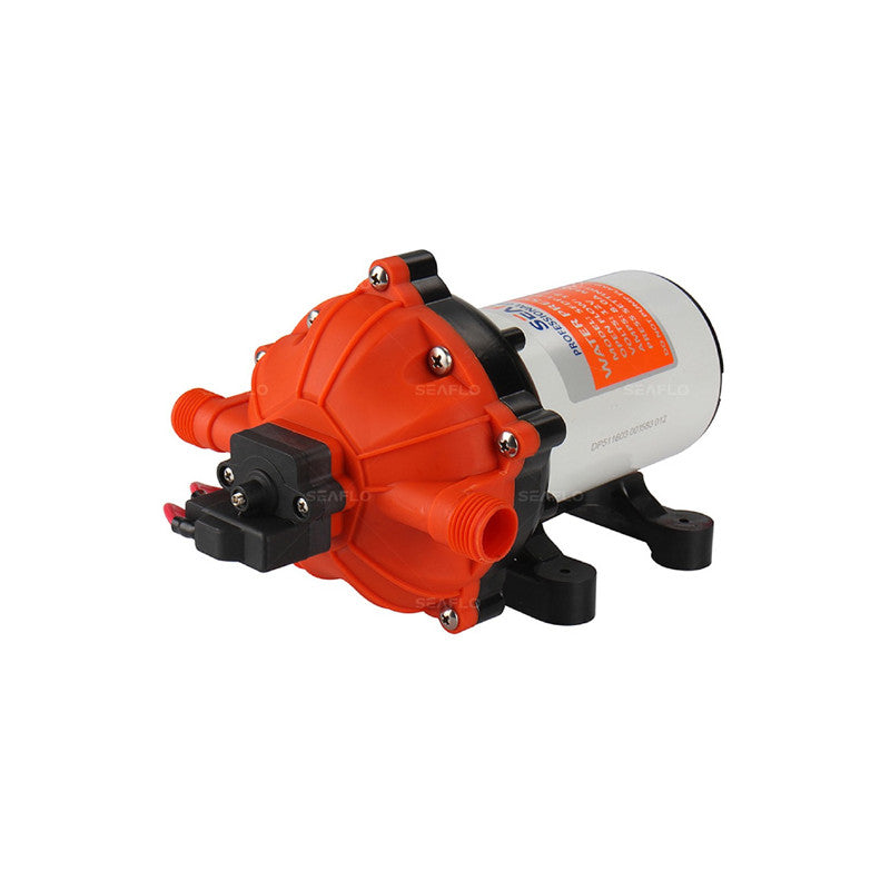 Seaflo Trykvandspumpe 24V 20 l/min 60PSI - 5-Kammer Membranpumpe til Båd