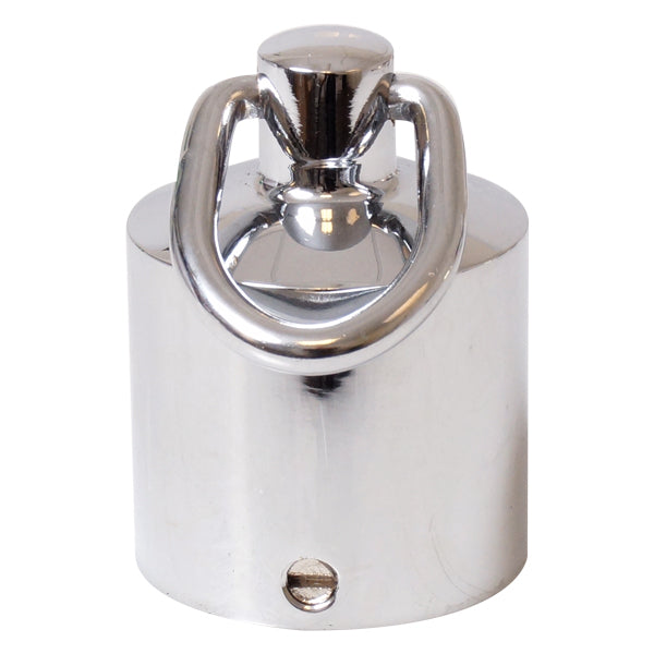 Gelænder endebeslag krom med ring Ø36mm