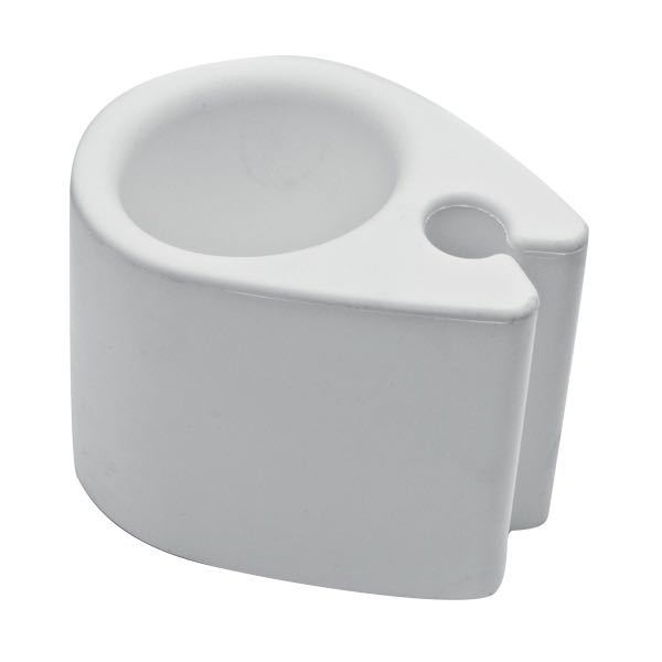 Ocean hvid holder til div. ting clip on monteres på Ø22-26mm