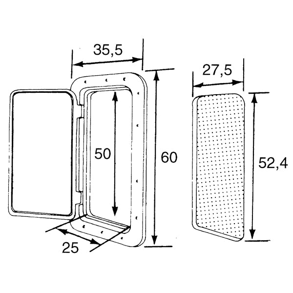 Nuova Rade Classic luge hvid 355x600mm