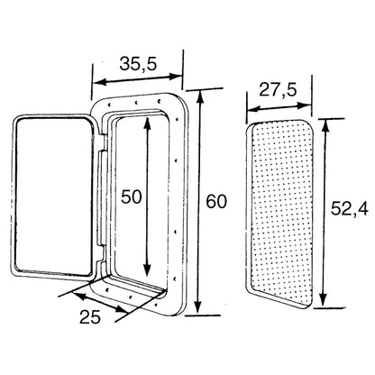 Nuova Rade Classic luge hvid 355x600mm