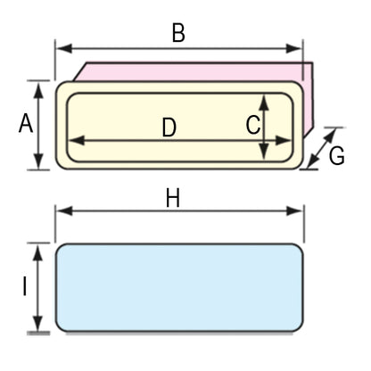 Nuova Rade handskerum hvid 42 x 17 x 10cm