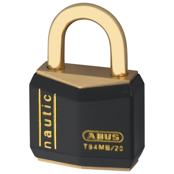 Abus hængelås massiv messing vinyl beskyttet 30mm
