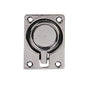 Dørkring 37mm x 44mm forkromet messing