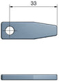 Roca rigel 2,5" kort, lige
